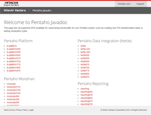 Tablet Screenshot of javadoc.pentaho.com