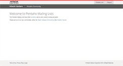 Desktop Screenshot of lists.pentaho.org